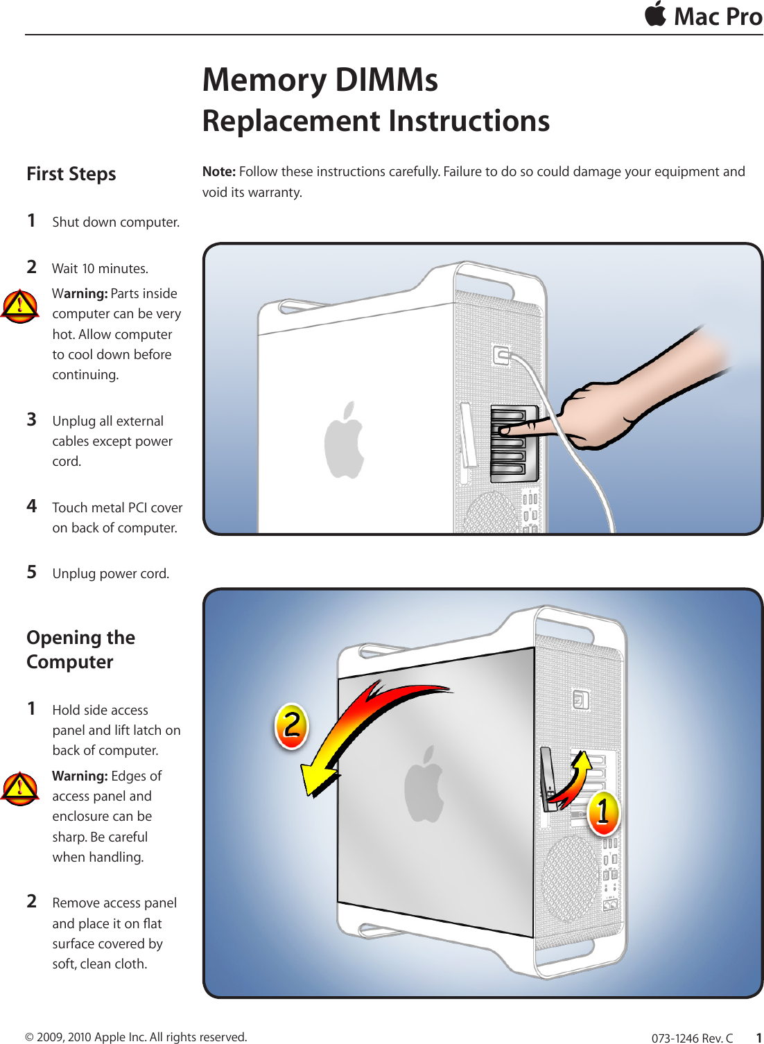 Mac Pro 2009 Service Manual